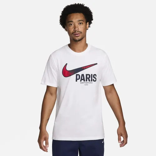 Paris Saint-Germain Swoosh чоловічі Nike Soccer футболка колір білий