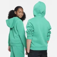 Nike Sportswear Club Fleece Big дитячі Толстовка з капюшоном колір зелений
