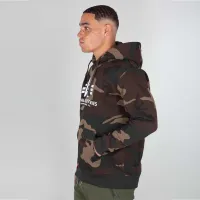 Кофта/футболка Alpha Industries Basic Hoody Camo 178312C408 - різнокольорова