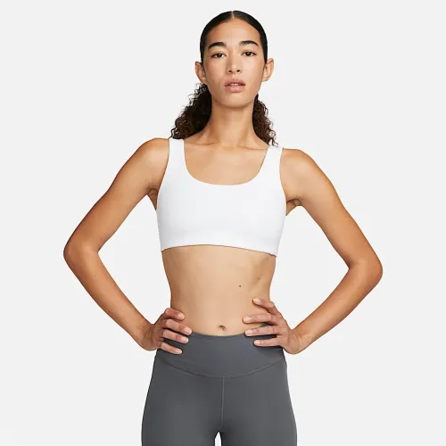 Nike Alate All U женская Light-Support Lightly Lined U-Neck Sports Bra цвет белый