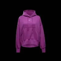 Nike Sportswear Phoenix Fleece женская Over-оверсайз Pullover Толстовка с капюшоном цвет фиолетовый