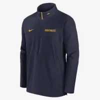 West Virginia Mountaineers Sideline Coach чоловічі Nike College 1/2-Zip Hooded Куртка блакитний