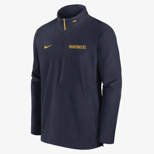 West Virginia Mountaineers Sideline Coach чоловічі Nike College 1/2-Zip Hooded Куртка блакитний