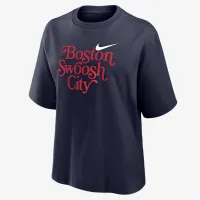 Nike Sportswear женская Boston Boxy футболка синий