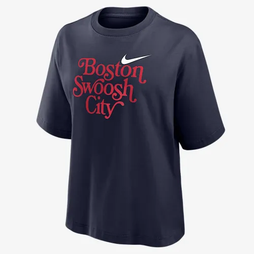 Nike Sportswear женская Boston Boxy футболка синий