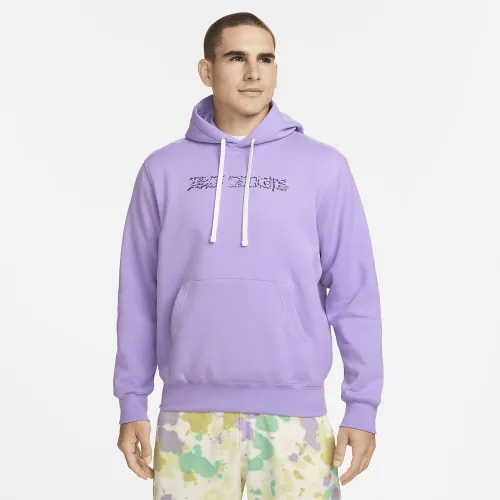 Nike Sportswear Club Fleece Pullover Толстовка с капюшоном цвет фиолетовый