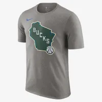 Milwaukee Bucks Essential City Edition чоловічі Nike NBA футболка колір сірий