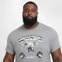 Nike чоловічі Fitness футболка колір сірий
