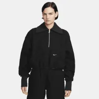Nike Sportswear Collection женская High-Pile Fleece 1/2-Zip Top цвет черный