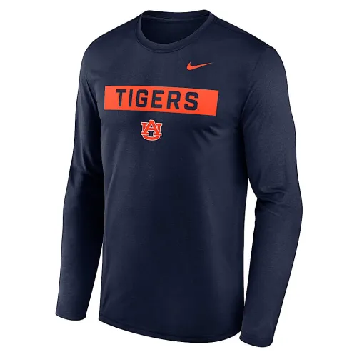Auburn Primetime Legend 2-Hit чоловічі Nike Dri-FIT College Long-Sleeve футболка блакитний