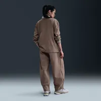 Nike Sportswear Essential женская оверсайз Long-Sleeve Polo цвет коричневый