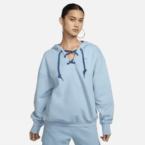 Nike Serena Williams Design Crew жіноча Fleece Pullover Толстовка з капюшоном блакитний