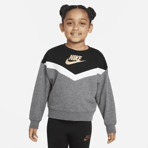 Nike Little дитячі Crew колір сірий