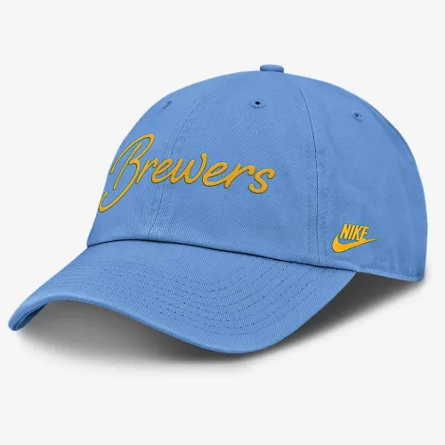 Milwaukee Brewers Cooperstown Script жіноча Nike MLB Adjustable Hat блакитний