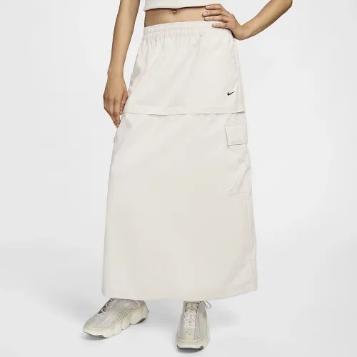 Nike Sportswear Essential женская Mid-Rise Woven Cargo Midi юбка цвет коричневый