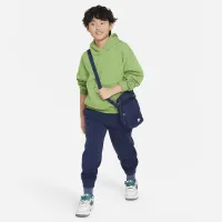 Nike Icon Fleece Big дитячі оверсайз Pullover Толстовка з капюшоном колір зелений