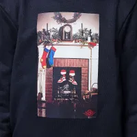 Nike Air Jordan 1 Little детские Christmas Толстовка с капюшоном цвет черный