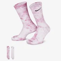 Nike Everyday Plus Cushioned Tie-Dye Crew шкарпетки (2 пар) різнокольорові