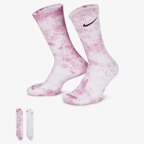 Nike Everyday Plus Cushioned Tie-Dye Crew носки (2 пары) многоцветный