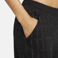 Nike Yoga Therma-FIT Luxe жіноча Reversible Fleece Pants колір чорний