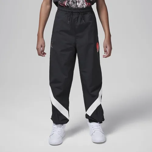 Nike Jordan Paris Saint-Germain Big дитячі Woven Pants колір чорний