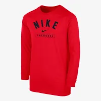 Nike Lacrosse Big детские (для мальчиков) Long-Sleeve футболка цвет красный