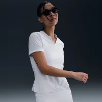 Nike Tour женская Dri-FIT Short-Sleeve Blade Jacquard для гольфа Polo цвет белый