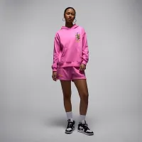 Nike Jordan Brooklyn Fleece жіноча Pullover Толстовка з капюшоном Pink