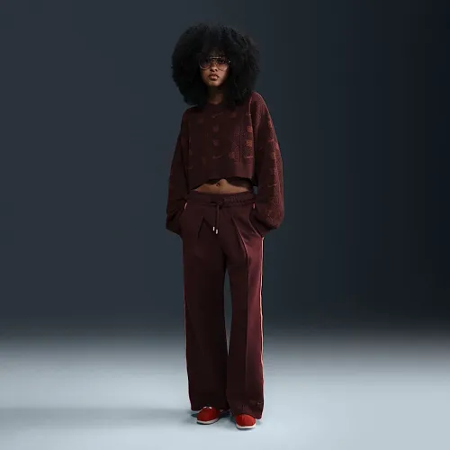 Nike Naomi Osaka женская С высокой Талией Loose Knit Pants цвет красный