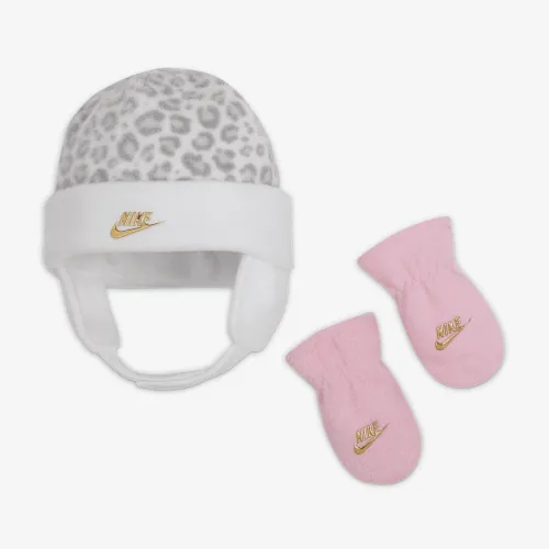 Nike Baby (12-24M) Hat and Mittens набор цвет белый