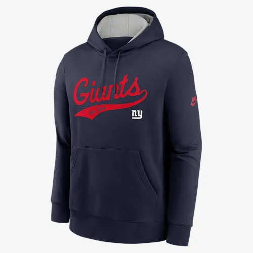 New York Giants Rewind Club Logo мужские Nike NFL Pullover Толстовка с капюшоном синий