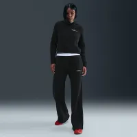 Nike Sportswear Phoenix Fleece женская Shrunken Толстовка с капюшоном цвет черный