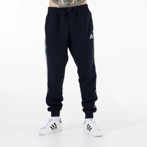 Штани adidas Essentials Fleece Fitted 3 Stripes GM1090 - Синій