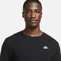 Nike Sportswear Club мужские Long-Sleeve футболка цвет черный