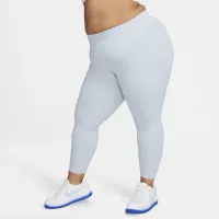 Nike Zenvy женская Gentle-Support С высокой Талией 7/8 Leggings (Plus Size) синий