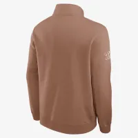 Super Bowl LX мужские Nike NFL 1/2-Zip Crew цвет коричневый