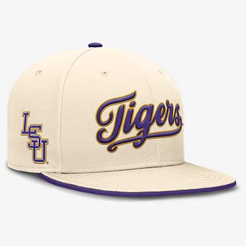 LSU Tigers Primetime True мужские Nike Dri-FIT College Fitted Hat цвет коричневый