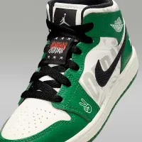 Nike Jordan 1 Mid SE Little дитячі Кросівки колір зелений