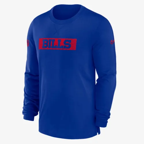 Buffalo Bills Sideline Player Team Issue Men’s Nike Dri-FIT Long-Sleeve Top блакитний