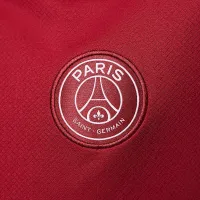 Nike Paris Saint-Germain Strike Fourth Big дитячі Jordan Dri-FIT Soccer Knit Short-Sleeve Top колір червоний