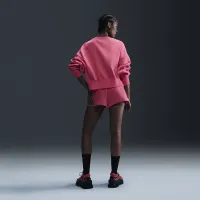 Nike Sportswear Phoenix Fleece женская Over-оверсайз Crew-Neck свитшот Pink