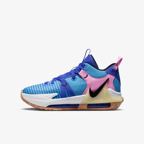 Nike LeBron Witness 7 Big детские баскетбольные Кроссовки синий