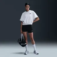 Nike Sportswear Club Fleece жіноча Loose Top колір коричневий