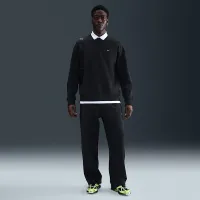 Nike Solo Swoosh мужские Fleece Crew цвет черный