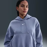 Nike Sportswear Phoenix Fleece жіноча Over-оверсайз Pullover Толстовка з капюшоном блакитний