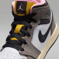 Nike Jordan 1 Mid SE Little дитячі Кросівки колір білий