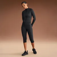 NikeSKIMS Matte женская Mock-Neck Full-Zip Куртка цвет черный