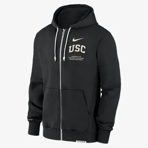 USC Trojans On-Court баскетбольні Men’s Nike Dri-FIT College Full-Zip Толстовка з капюшоном колір чорний