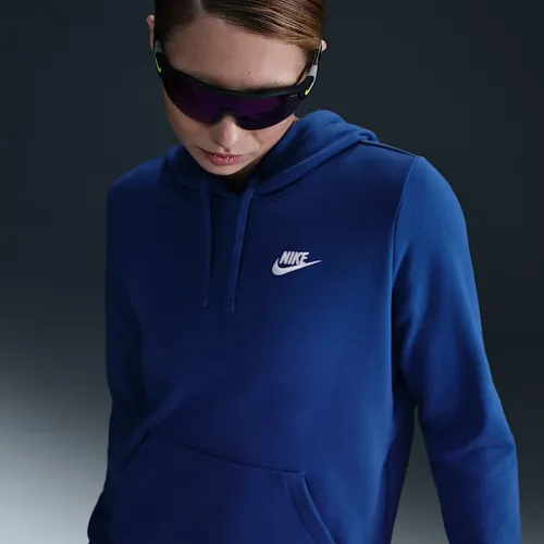 Nike Sportswear Club Fleece женская Pullover Толстовка с капюшоном синий