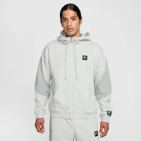Nike Air мужские Full-Zip Fleece Толстовка с капюшоном цвет серый